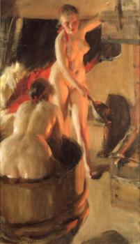 Anders Zorn : Women bathing in the sauna